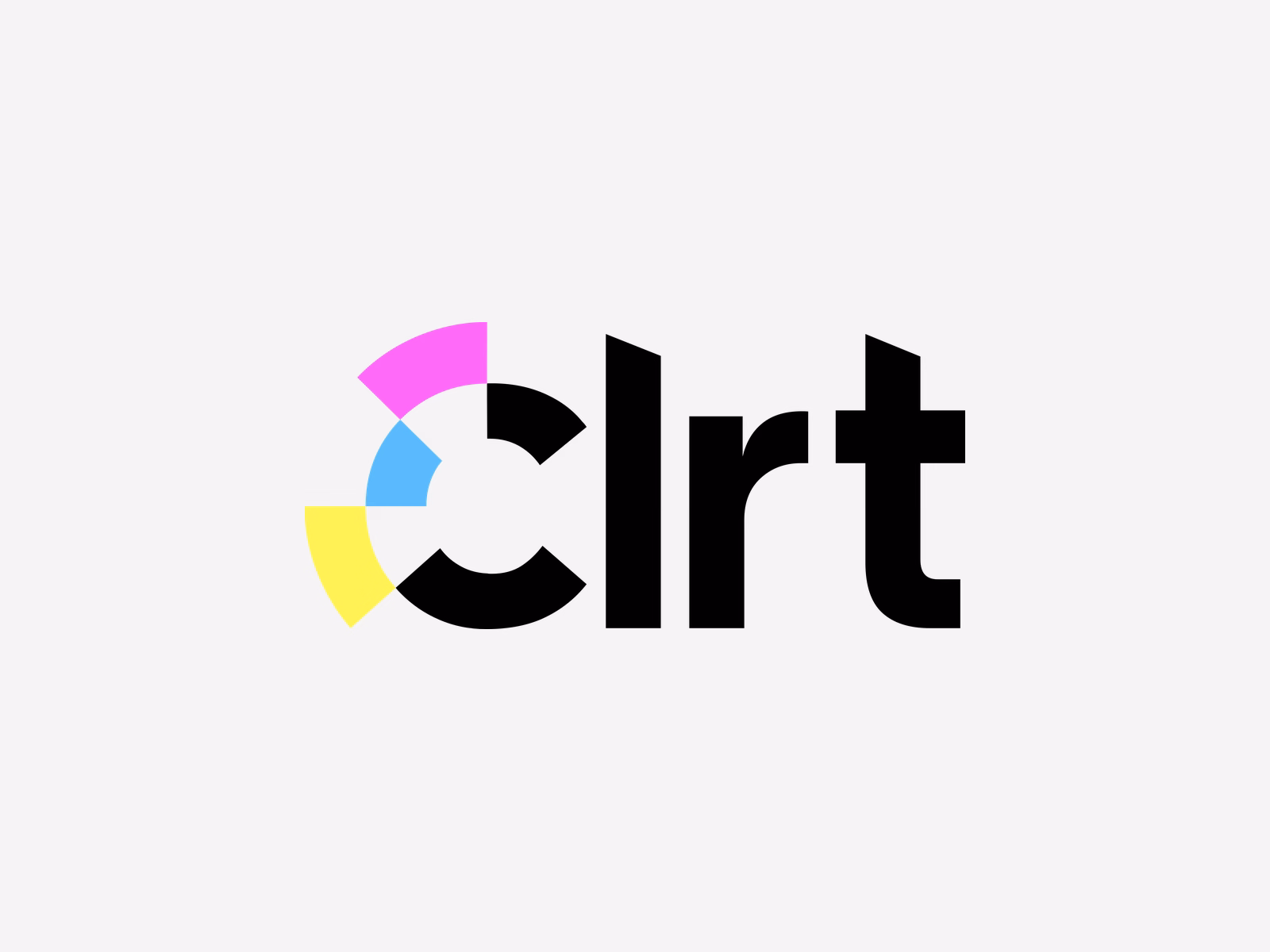 The short Clrt version of the Célérité logo, in colour on a light background