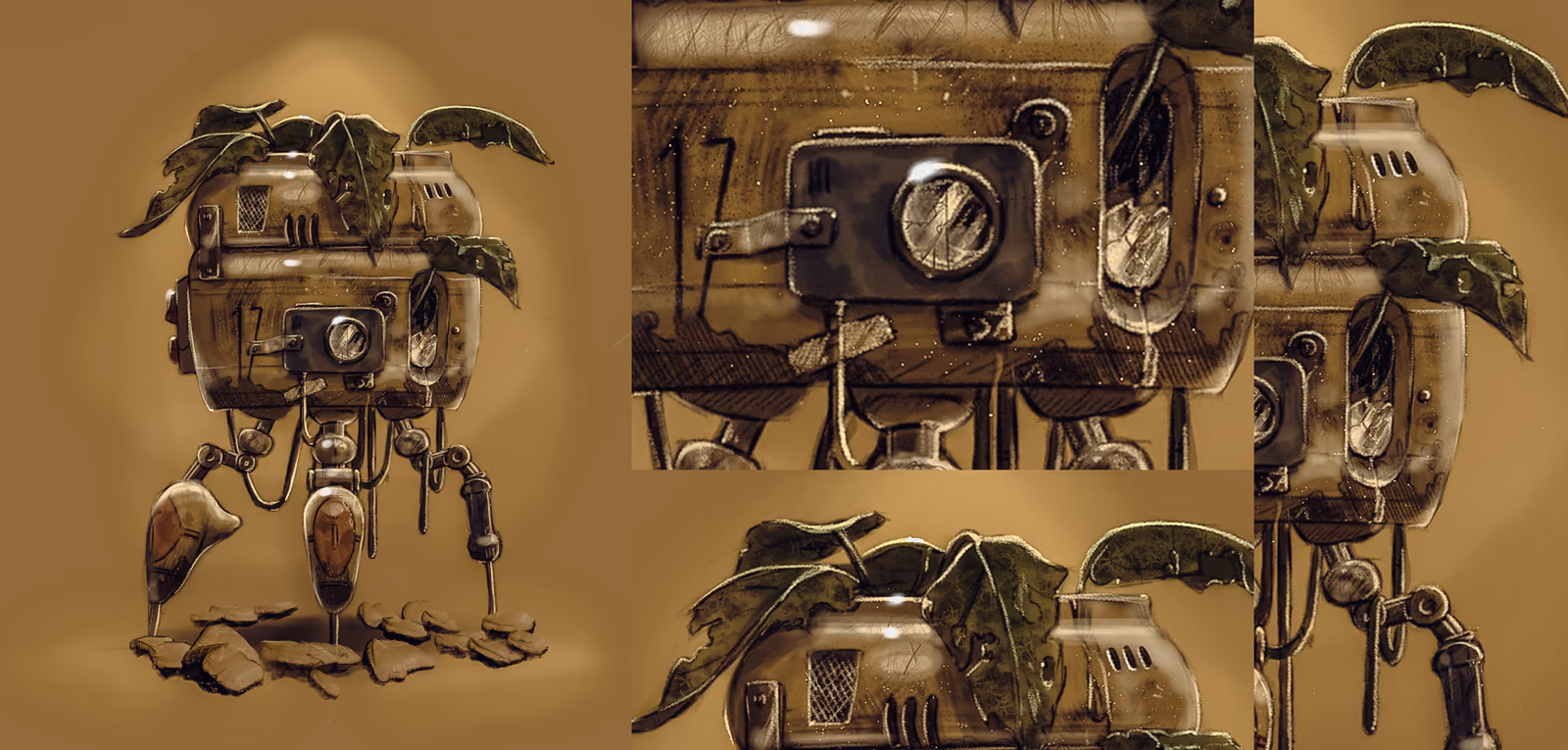 Second view of the Don Quixote 2080 robot